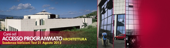 Magistrale in Architettura e triennale in Scienze dell'Architettura - Accesso programmato