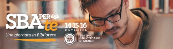 SBAperTE - Una giornata in Biblioteca - 14/16 novembre