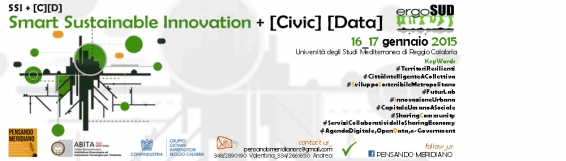 16-17 gennaio SMART SUSTAINABLE INNOVATION + [CIVIC] [DATA] - Seminario