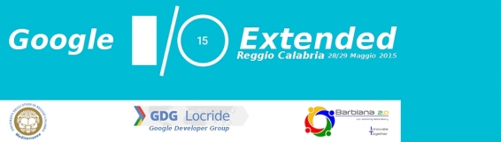 28-29 maggio Google I/O Extended in Aula Magna Falcomatà*