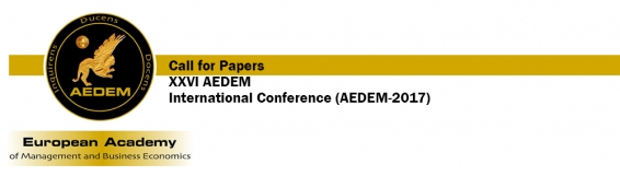 4-5 settembre Call for Papers XXVI AEDEM International Conference