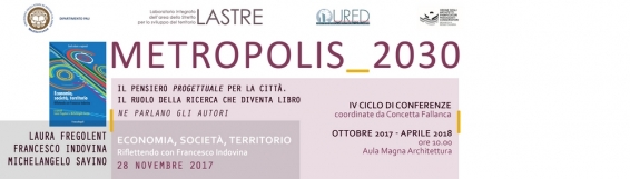 28 novembre Economia, società, territorio. Riflettendo con Francesco Indovina