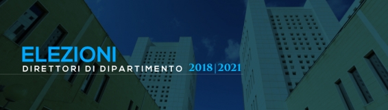 Elezioni dei direttori di dipartimento per il mandato 2018-2021