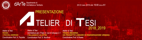 25 ottobre Presentazione Atelier di Tesi dArTe