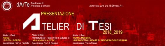 25 ottobre Presentazione Atelier di Tesi dArTe