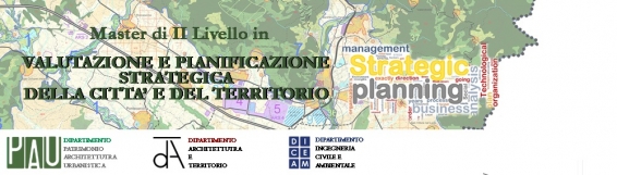 Master II livello in Valutazione e pianificazione strategica della città e del territorio - Proroga scadenza al 9 marzo