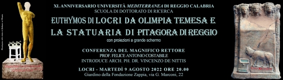 XL Anniversario dell'Università Mediterranea di Reggio Calabria - Conferenza a Locri - Scuola di Dottorato di Ricerca