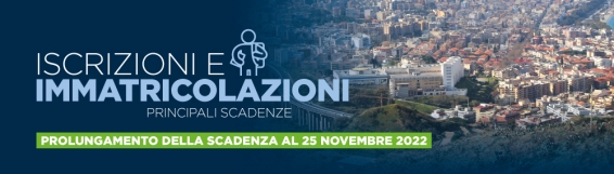 Ulteriore prolungamento dei termini di scadenza per le iscrizioni e le immatricolazioni ai corsi di studio a.a. 2022/2023